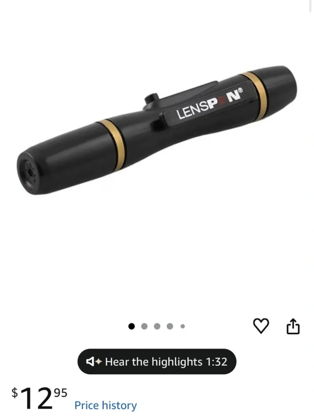 Lens‎ Cleaner (Black) – Lenspen Professional Optical Cleaner